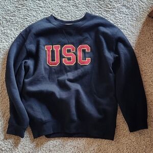 USC Black Crewneck Sweater, Size Youth XL